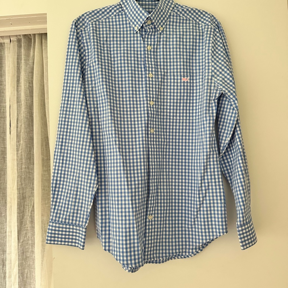 Vineyard Vines Slim Fit Tucker Shirt Blue Checkered